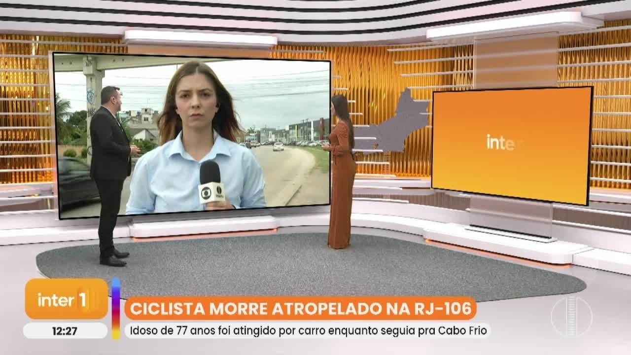 Ciclista de 77 anos morre após ser atingido por carro na RJ-106, em Cabo Frio