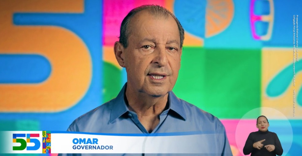 Candidato ao governo do Amazonas, Omar Aziz (PSD) — Foto: Reprodução/Rede Amazônica