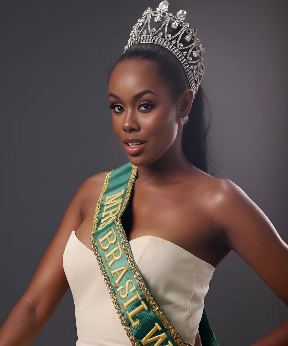 Além de miss, Nathalia dos Prazeres Anjos é formada em pedagogia e trabalha como modelo — Foto: Reprodução