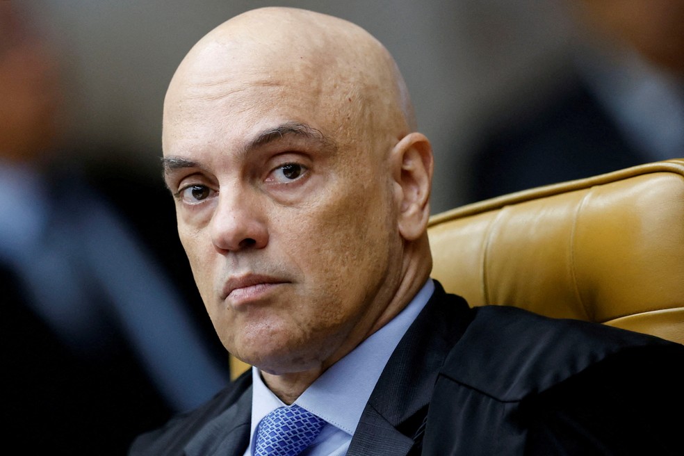 Alexandre de Moraes durante sessão em 27 de novembro de 2024 — Foto: Reuters/Adriano Machado