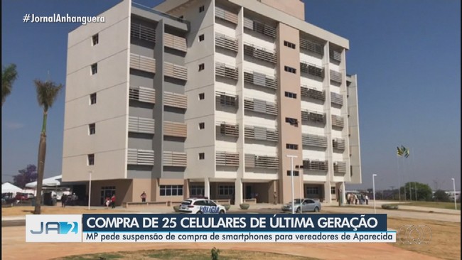 MP pede suspenso de compra de celulares para vereadores de Aparecida de Goinia