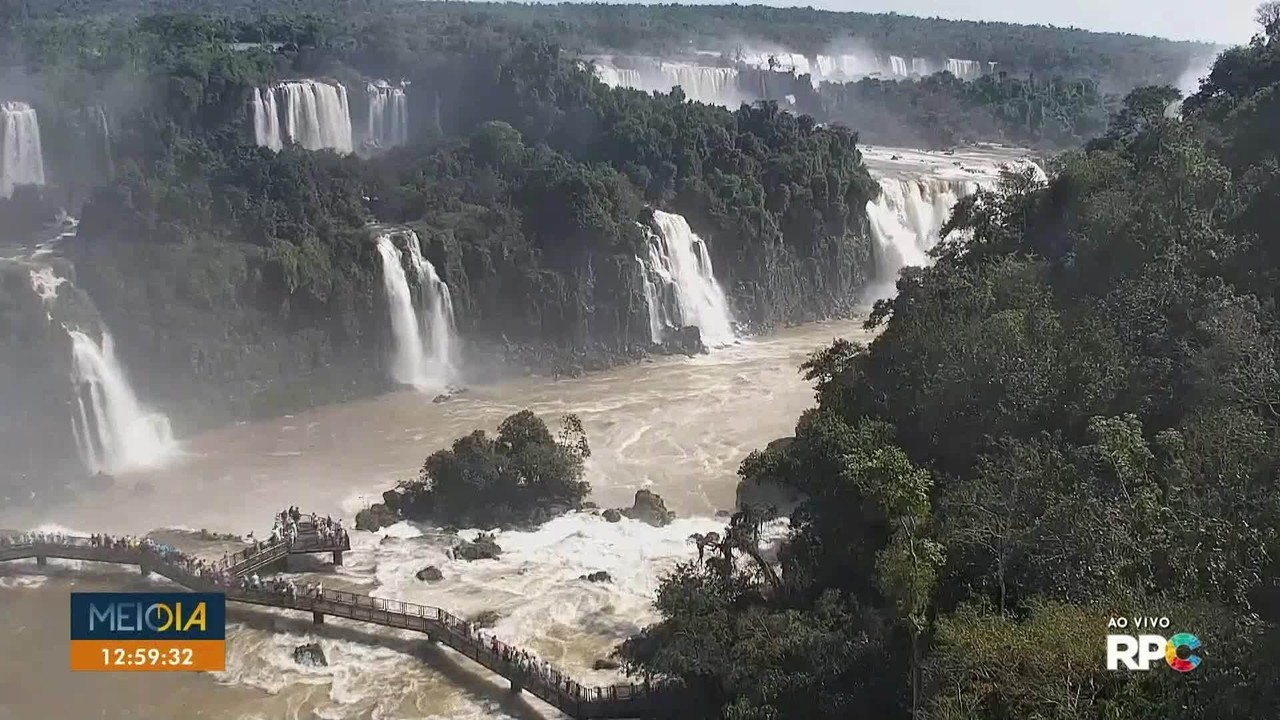 Barco vira no Parque Nacional do Iguaçu