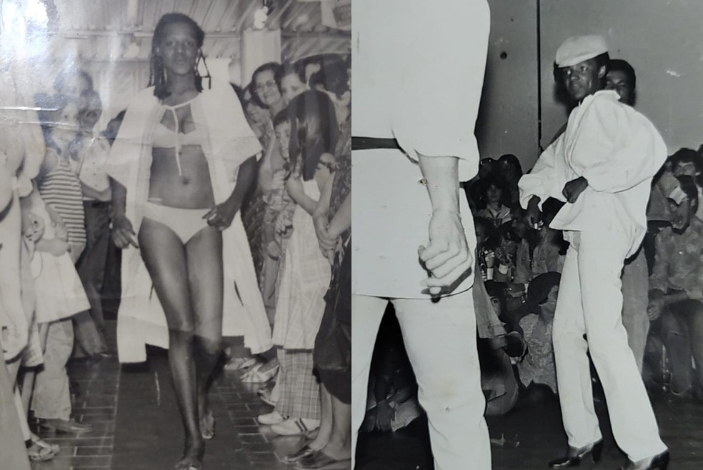 Mesmo sem a estatura considerada ideal para as passarelas, Kal conseguiu se destacar e participou de diversos desfiles para lojas e marcas  — Foto: Arquivo pessoal