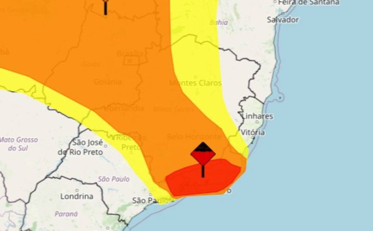 Inmet emite aviso de perigo por chuvas intensas na Grande BH e parte do estado 