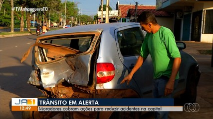 Moradores cobram ações para reduzir acidentes de trânsito em Palmas