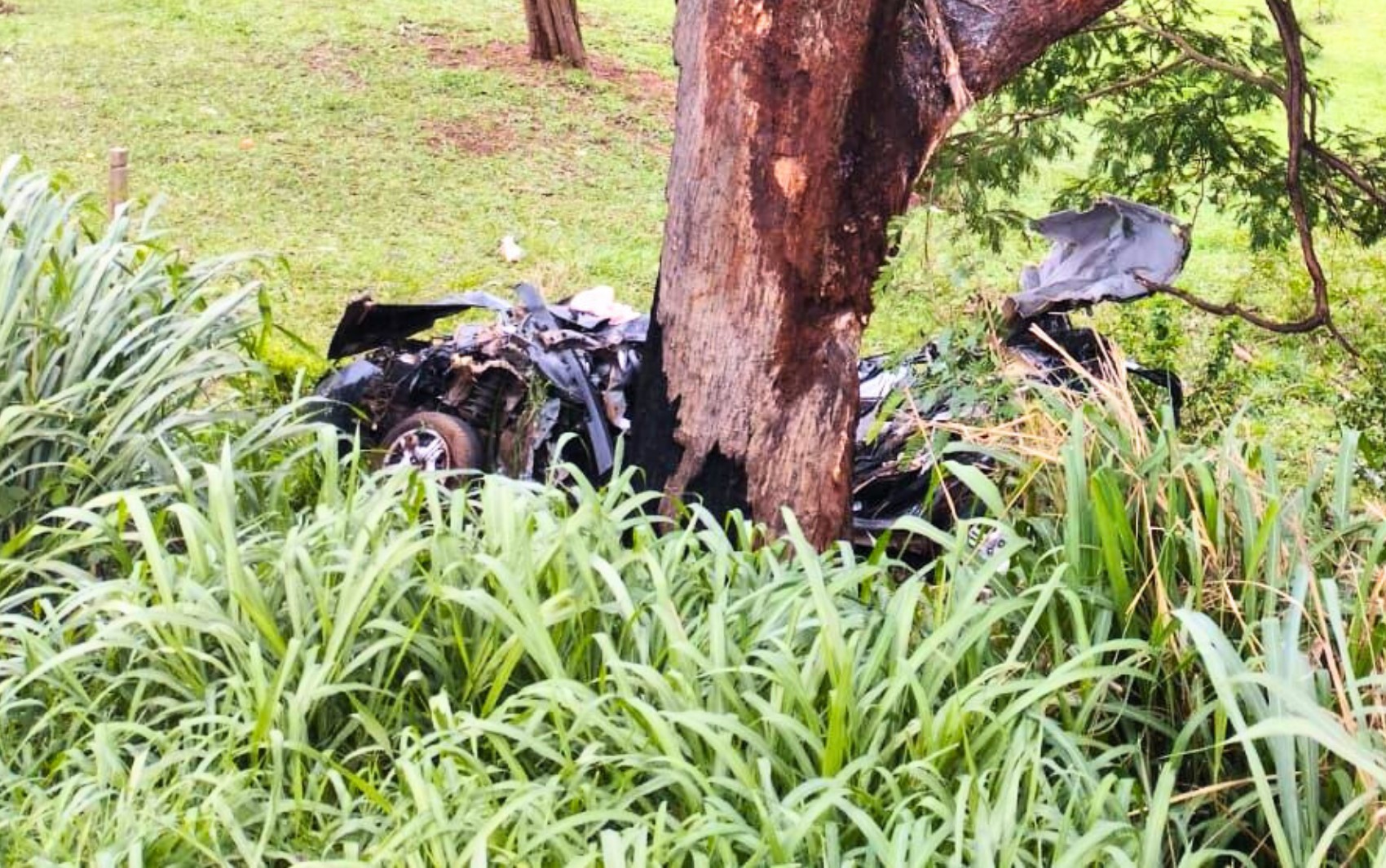 Avô e neta morrem em acidente, e objetos pessoais são furtados 