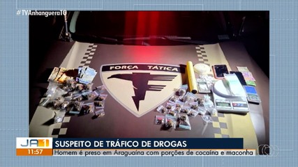 Polícia prende suspeito de tráfico de drogas em Araguaína