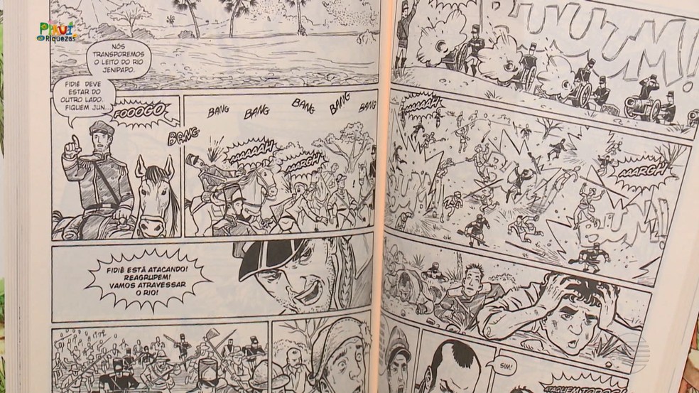 Batalha do Jenipapo 199 anos: quadrinista faz história em quadrinho sobre os heróis do combate — Foto: Reprodução