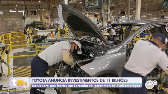 Toyota deve aumentar em até 50% capacidade de produção em fábrica de Sorocaba e promete novo carro compacto - Programa: TEM Notícias 1ª Edição – Sorocaba/Jundiaí 