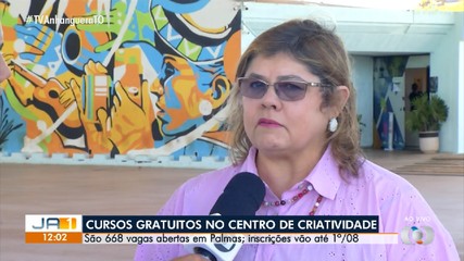 Cursos culturais gratuitos estão com vagas abertas em Palmas; saiba como se inscrever
