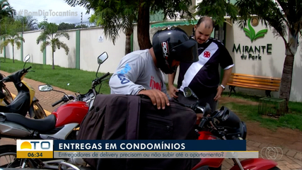 Empresas orientam que entregador fique na portaria de prédios na hora da entrega