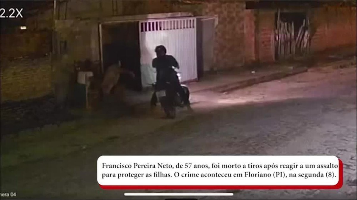 Adolescente é apreendido suspeito de matar pai que defendeu filhas de assalto em Floriano; vídeo mostra o crime