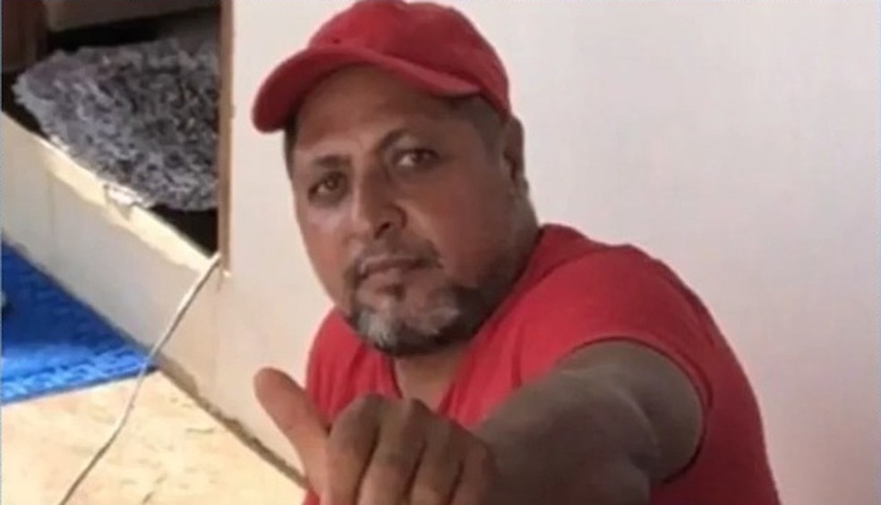 O pai da vítima, identificado como Gerisvaldo Oliveira Dourado, conhecido como "Léo Cigano", foi morto a tiros na noite de 31 de janeiro — Foto: Reprodução/TV Sudoeste
