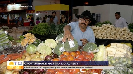 Edital oferece 120 vagas para quem deseja vender produtos na feira do Aureny III