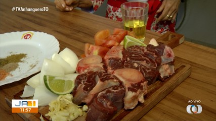 Cozinha do JA 1ª Edição ensina receita de chambari; veja como fazer