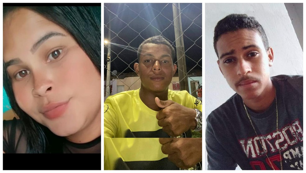 Três amigos morrem após serem atingidos por carro no sul da Bahia — Foto: Reprodução/TV Santa Cruz