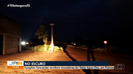 Falta de energia elétrica vira rotina no setor Água Fria, em Palmas