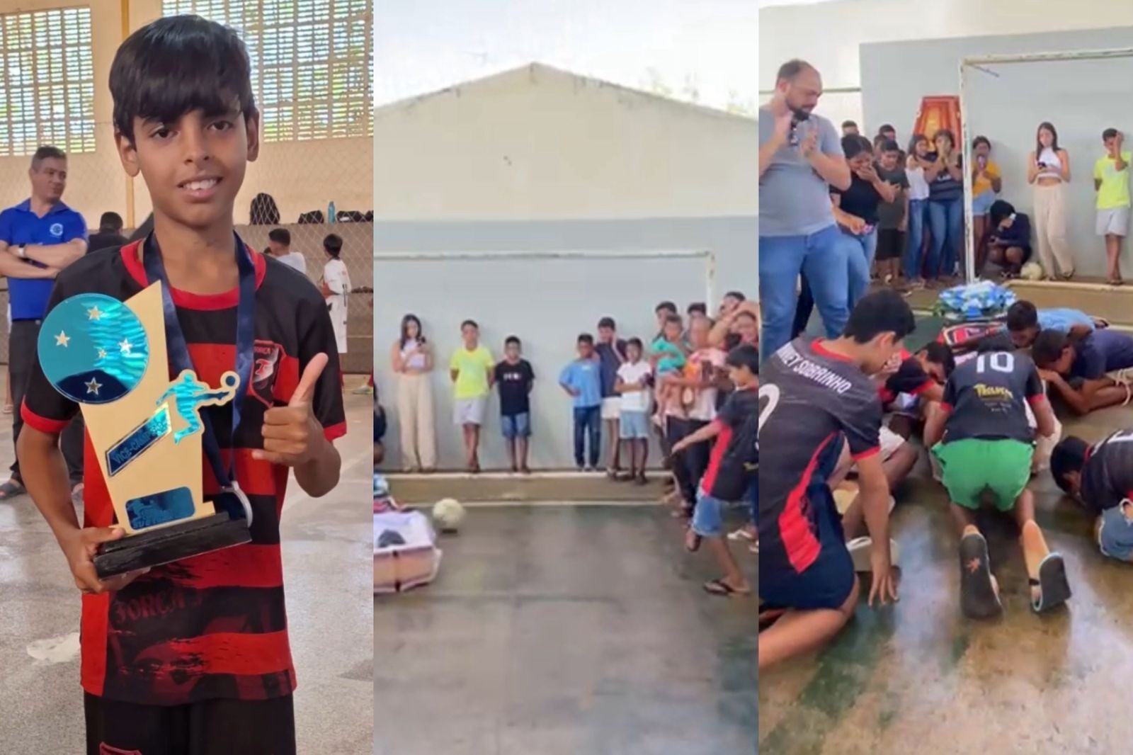 VÍDEO: familiares e amigos fazem homenagem com ‘último gol’ a menino de 12 anos morto por bala perdida