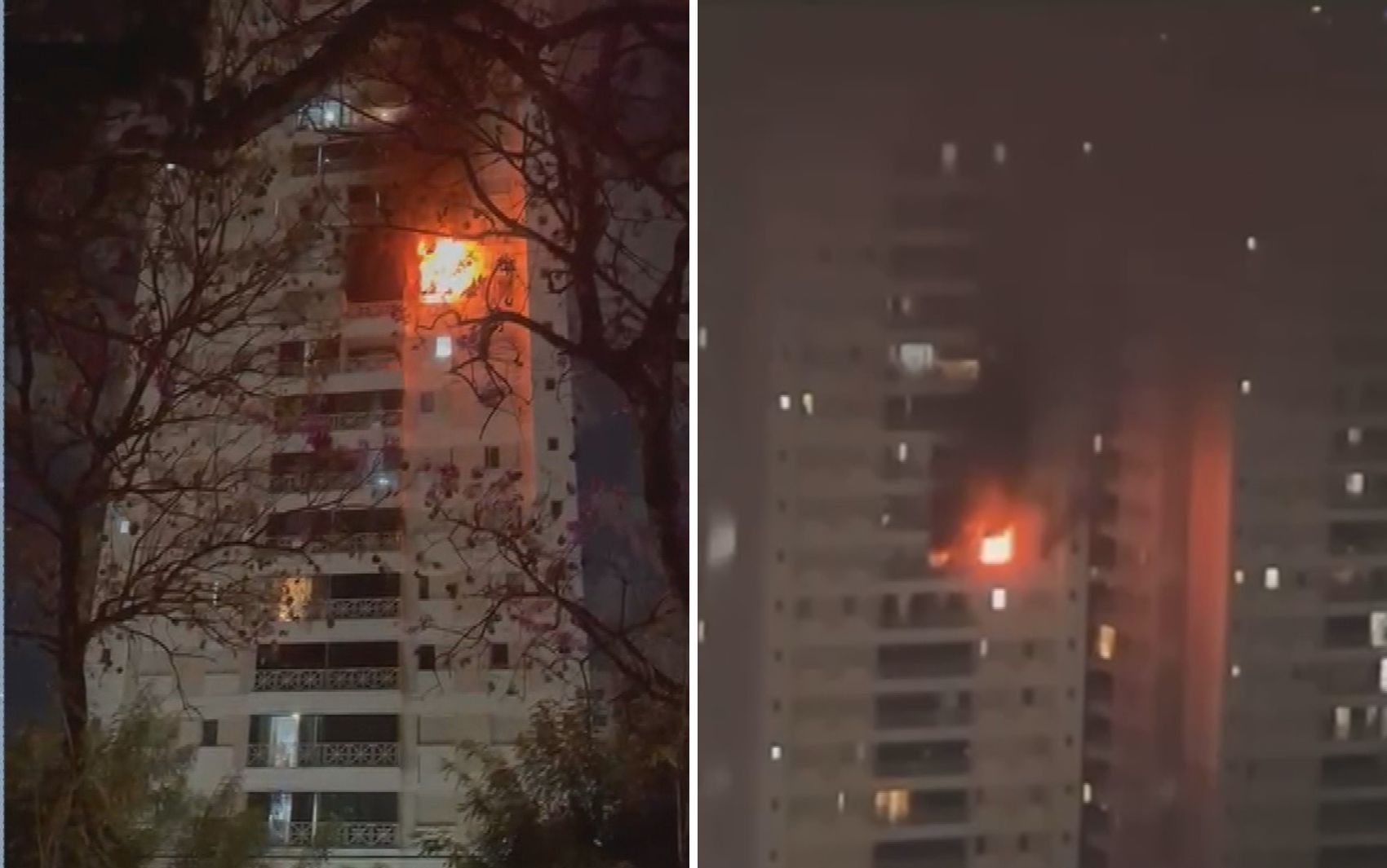 Incêndio atinge apartamento em Goiânia; vídeo