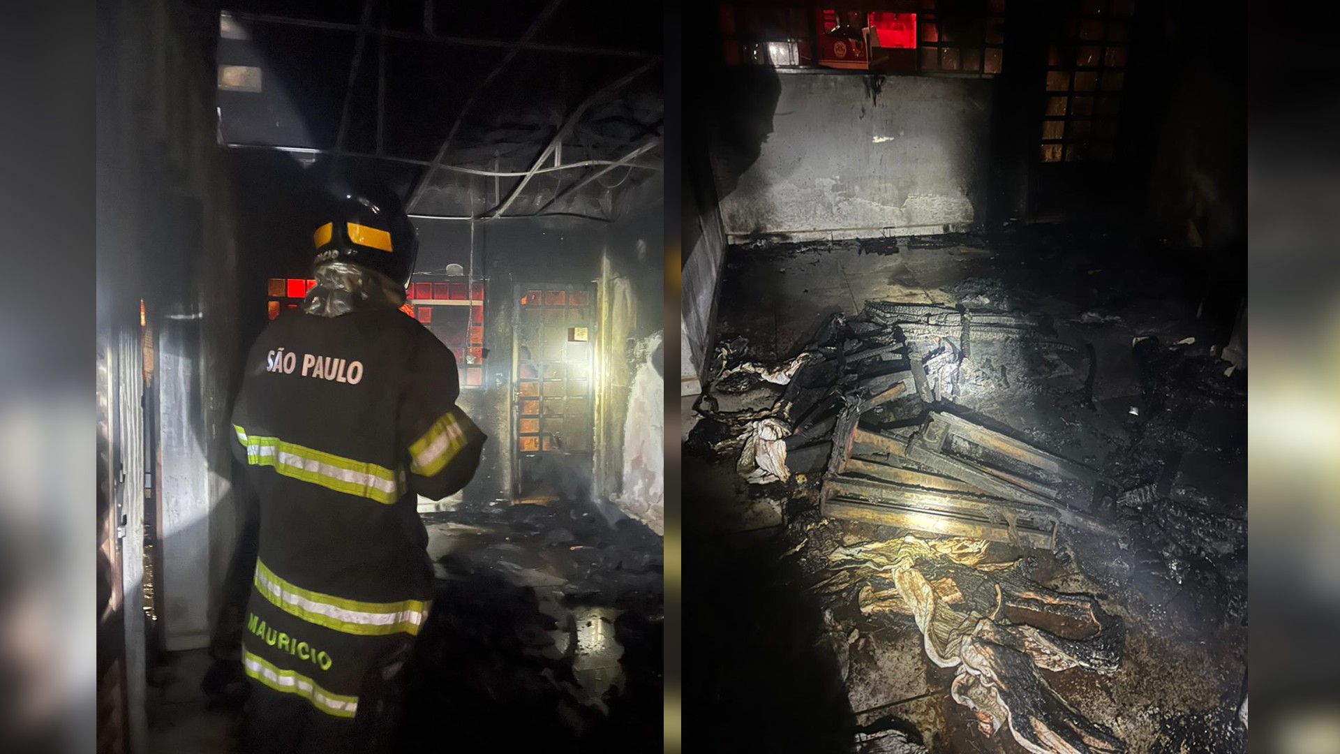 Fogo que começou em sofá destrói casa em Ipaussu