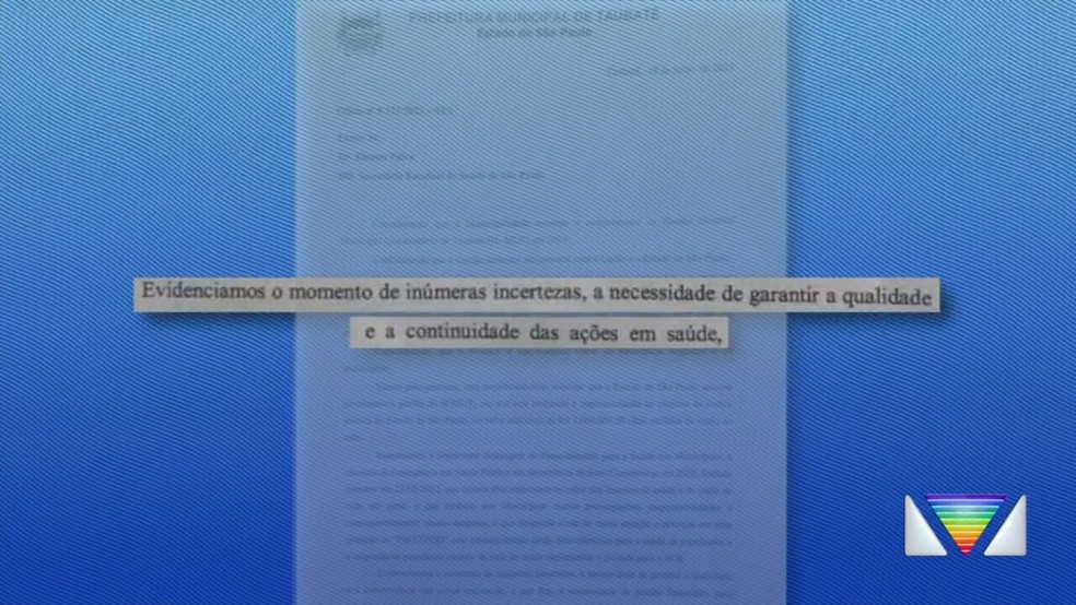 Prefeitura de Taubaté quer devolver gestão do Hmut para o governo do Estado — Foto: Reprodução