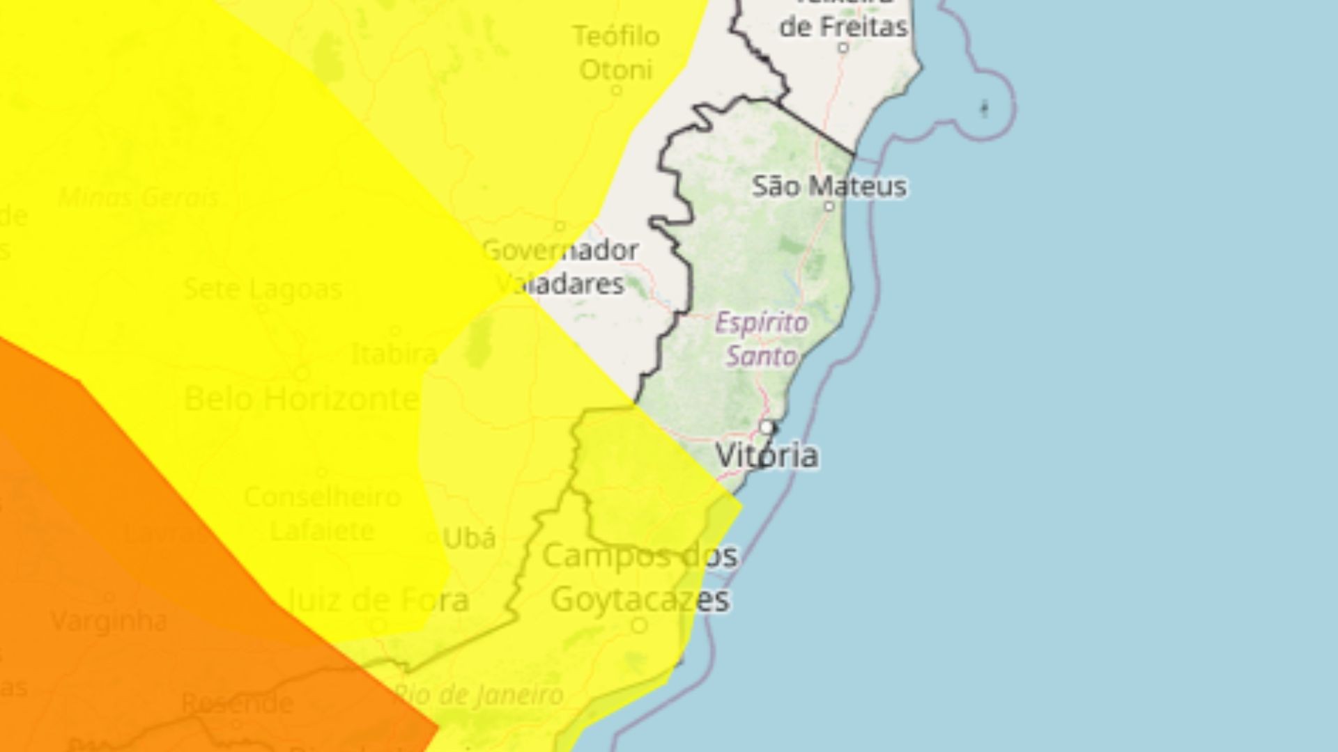 Após calor perto dos 40°C, outubro começa com frente fria e alerta de temporal e granizo para o ES
