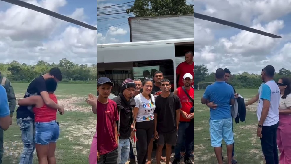 1 de 3
Os sobreviventes chegaram ao Maranhão na madrugada deste domingo (22) — Foto: Reprodução/Redes Sociais