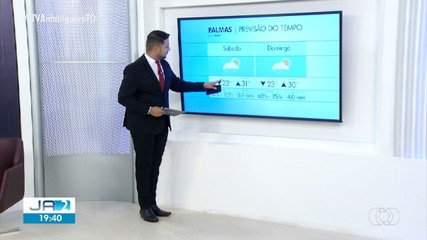 Confira a previsão do tempo para Palmas no fim de semana