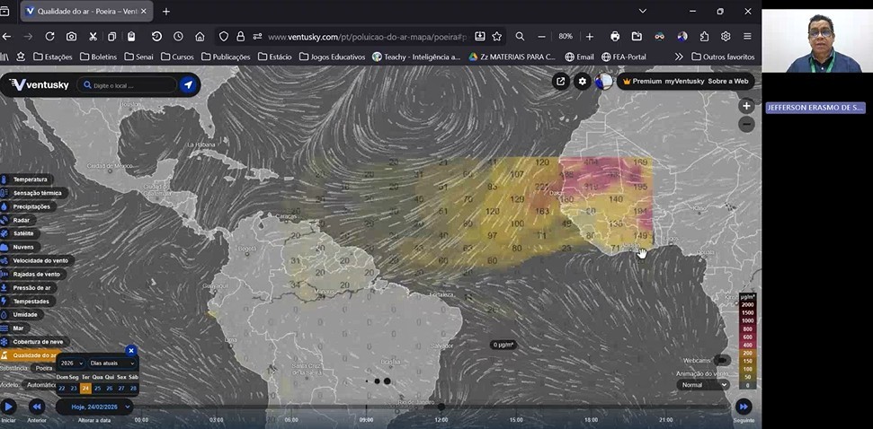 Poeira do Saara que chega à Amazônia não pode ser vista a olho nu, diz meteorologista 