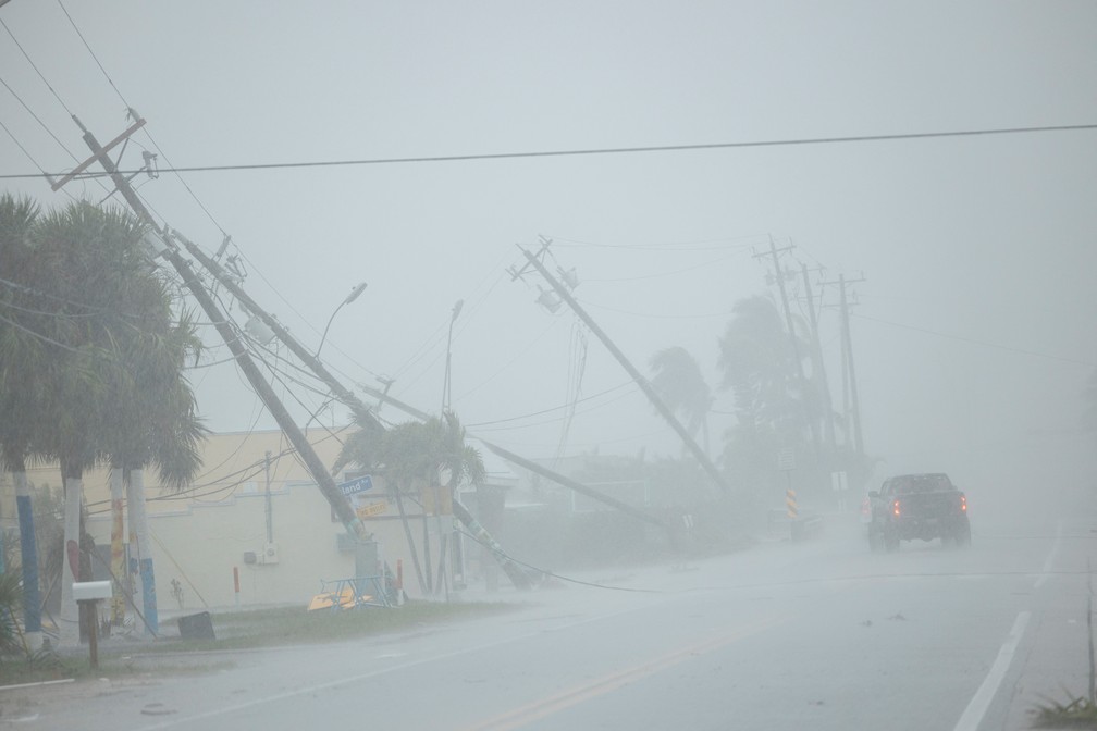 Furacão Milton se aproxima da Flórida — Foto: Reuters