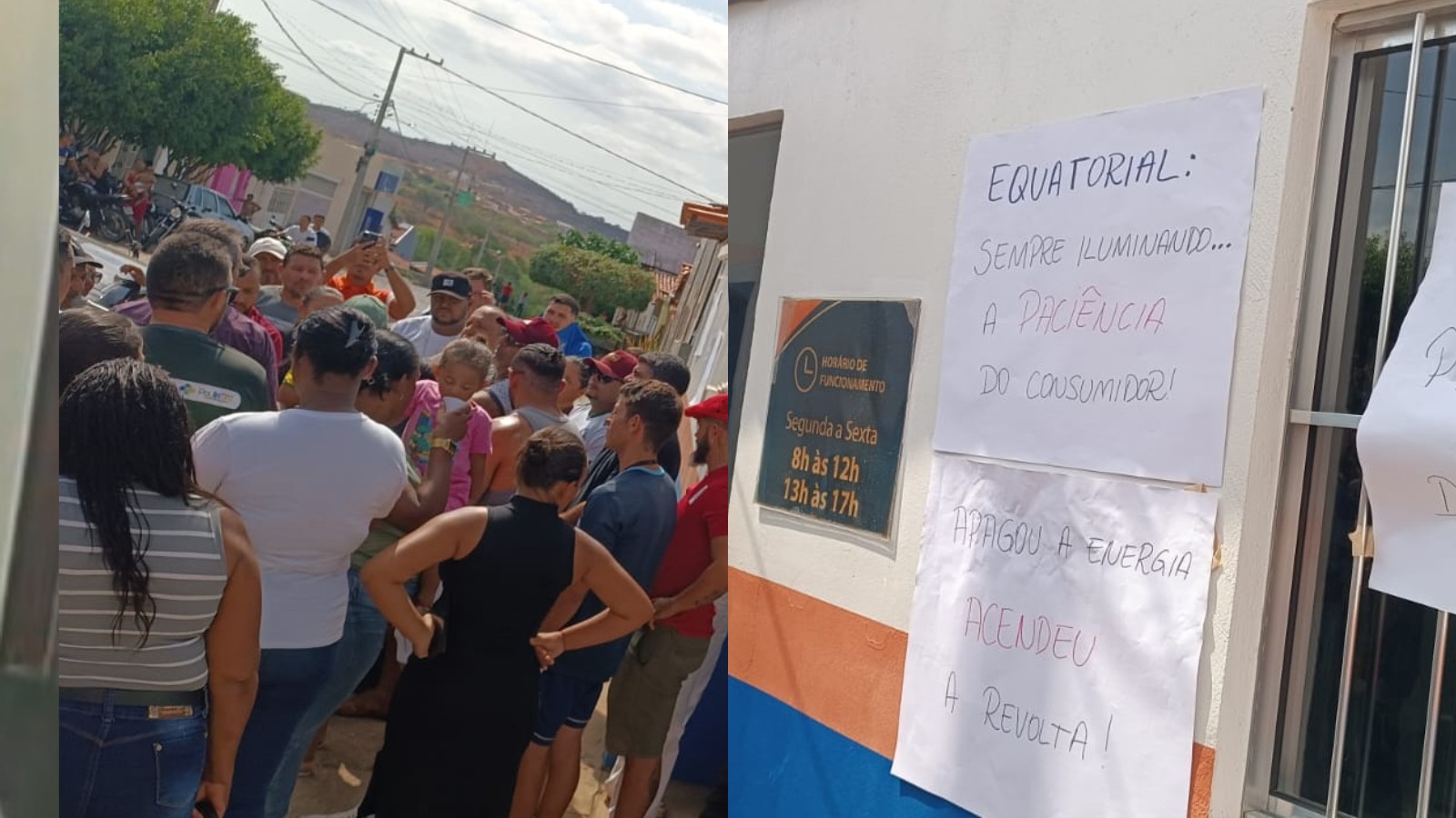 Moradores protestam após um mês de oscilações de energia em cidade do PI que foi a 3ª mais quente do país