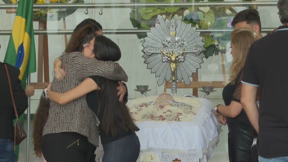 Corpo do cantor Agnaldo Rayol é velado na Alesp na manhã desta terça-feira (5). — Foto: Reprodução/TV Globo