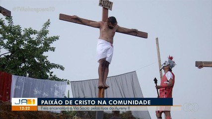 Fiéis da Região sul de Palmas encenam a Via Sacra