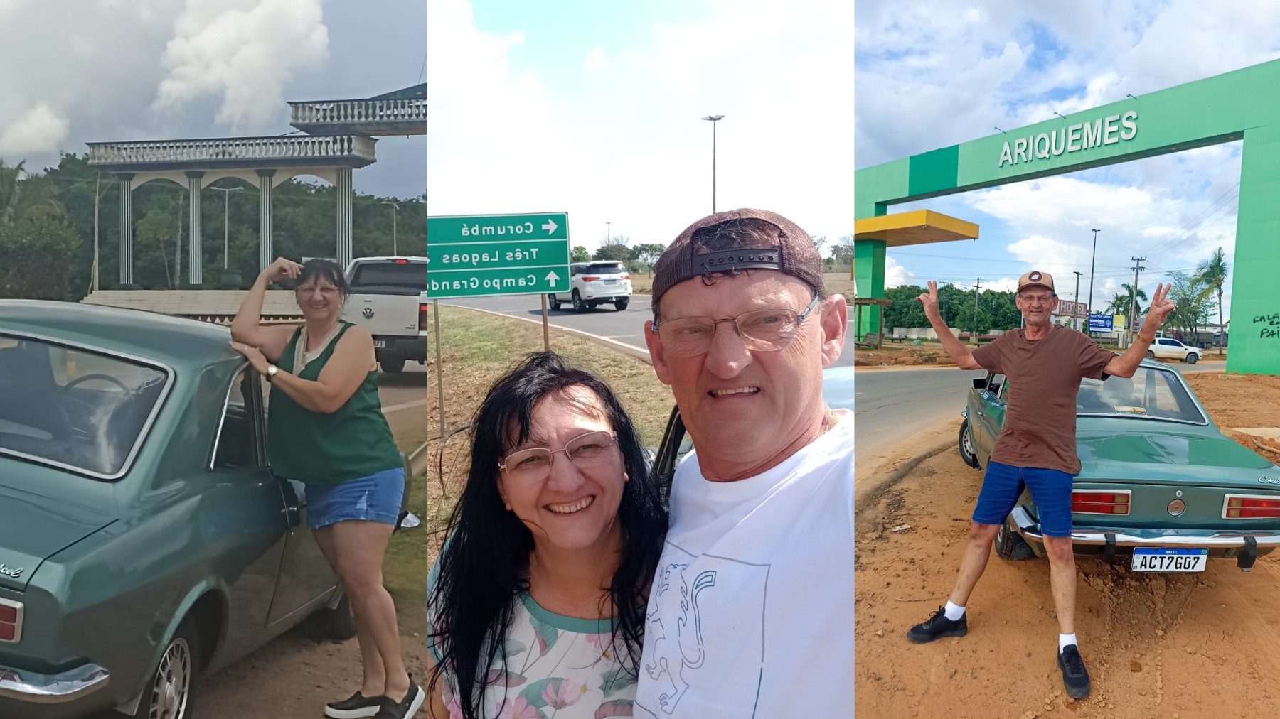 Casal que foi do Paraná ao Amazonas de Corcel para vender o carro voltou de avião