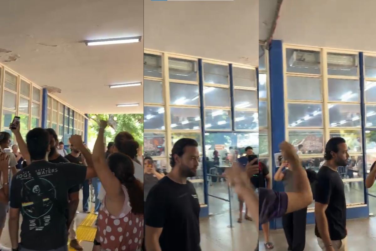 Deputado e estudantes se envolvem em confusão na UFMT em Cuiabá