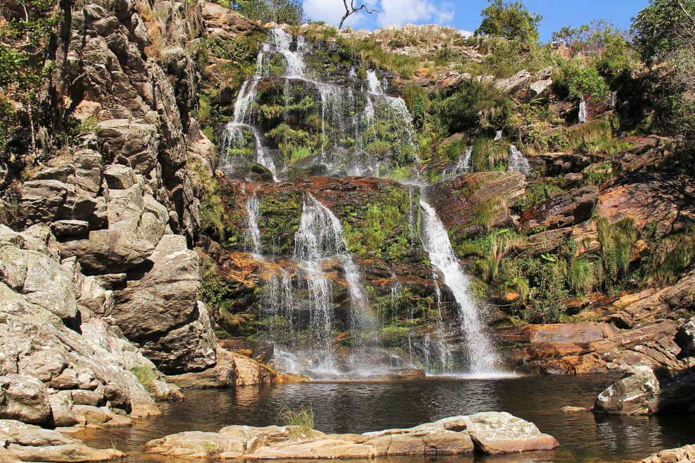 Cachoeira do Tombador, no Parque Nacional da Serra do Cipó — Foto: André Deberdt/Parque Nacional da Serra do Cipó