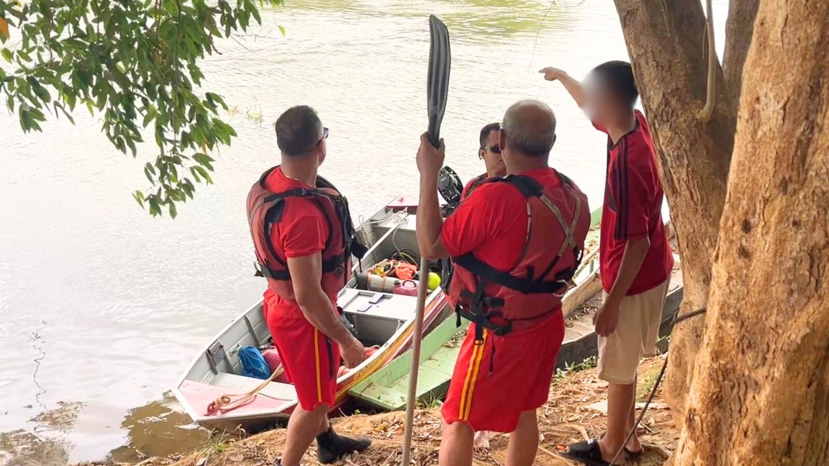 Bombeiros retomam buscas por adolescente que desapareceu no Rio Doce, em Governador Valadares