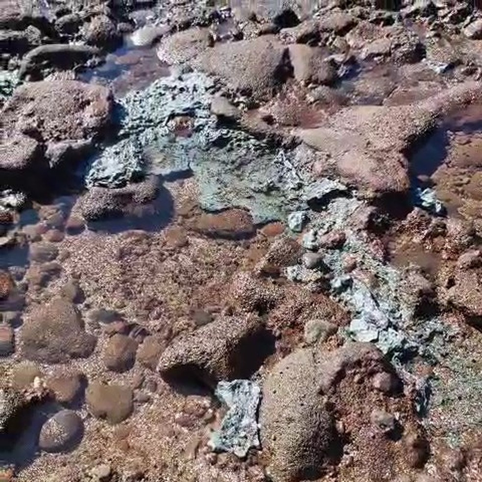 Rochas de plástico encontradas na Ilha da Trindade, Espírito Santo — Foto: Fernanda Avelar