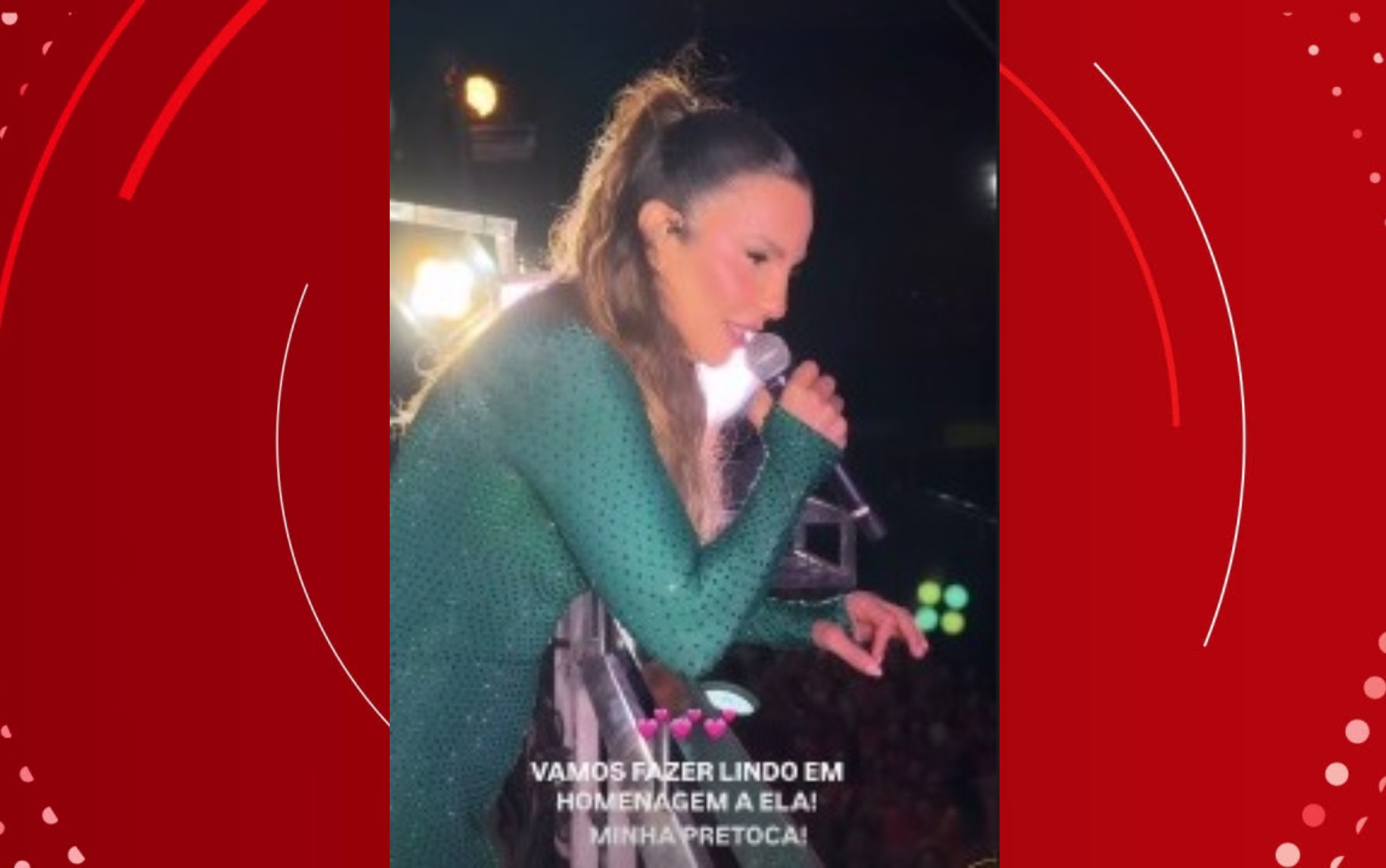 Ivete Sangalo se emociona ao homenagear Preta Gil no Fortal