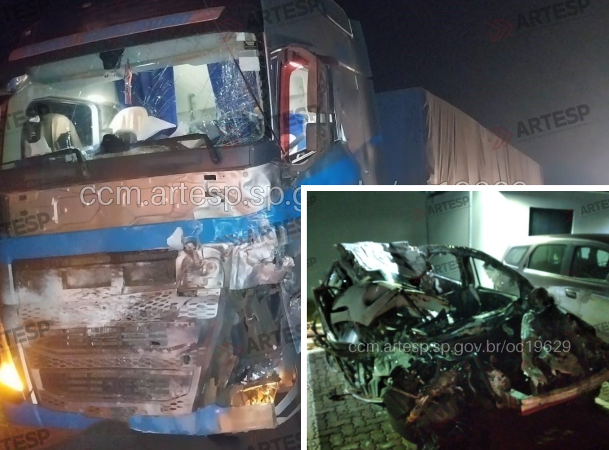 Dois homens morrem em grave acidente em rodovia no interior de SP