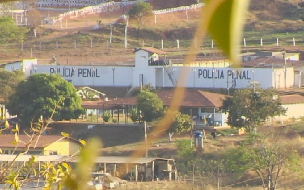 Unidade Prisional de Trindade, em Goiás — Foto: Reprodução/TV Anhanguera