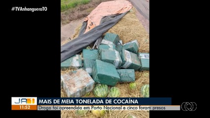 Meia tonelada de drogas é apreendida e cinco pessoas são presas em Porto Nacional
