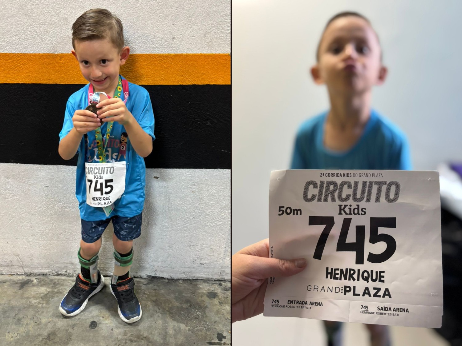 Menino com paralisia cerebral viraliza ao participar de 1º corrida: 'Mamãe, viu que torceram por mim?'