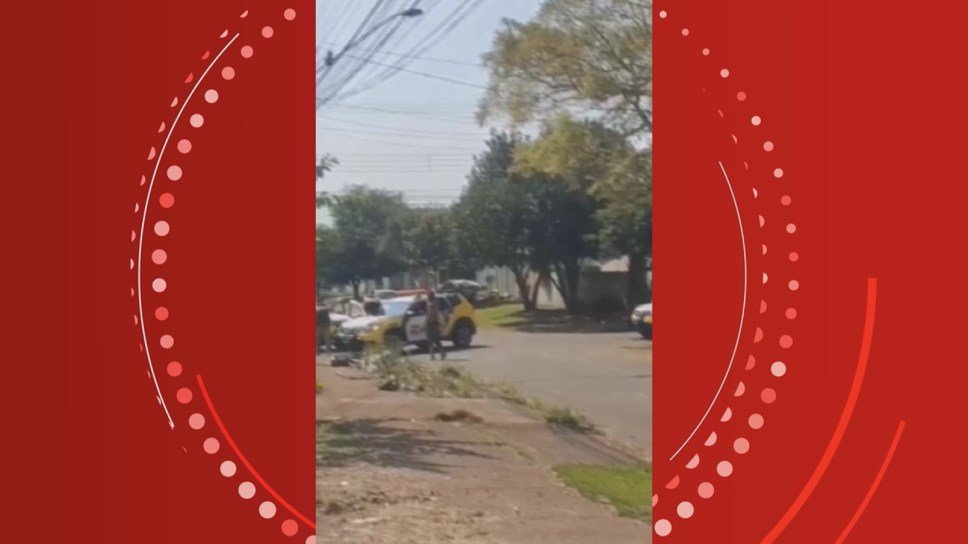 VÍDEO: jovem com facão na mão é atingido por tiros disparos por PM durante abordagem em Cascavel