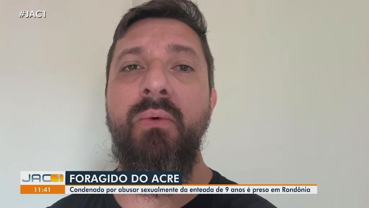 Padrasto condenado por estuprar menina de 9 anos no Acre é preso foragido em Rondônia