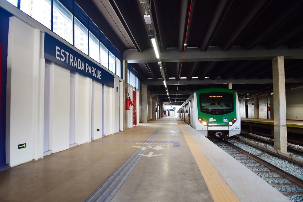 Estação Estrada Parque do Metrô-DF — Foto: METRÔ-DF/Divulgação