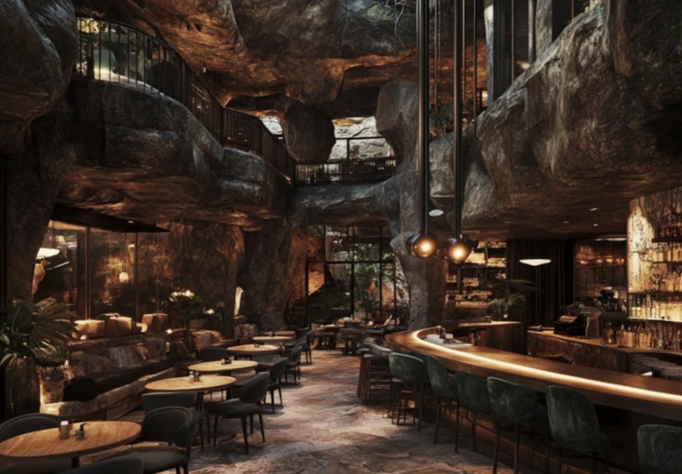 Alta gastronomia está entre os atrativos oferecidos pela Safe, empresa que anunciou a construção de mil santuários globais — Foto: SAFE/BBC