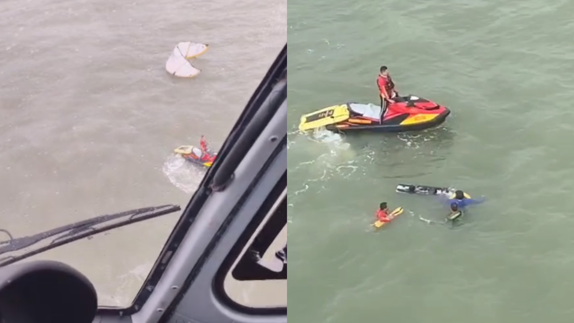 Praticantes de kitesurf ficam à deriva e são resgatados em alto mar em Salinas, no Pará