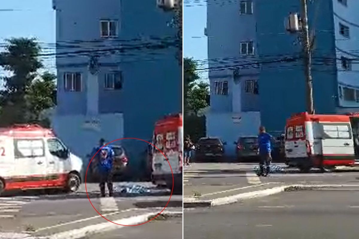 Idosa morre após ser atropelada por carro em avenida no litoral de SP; VÍDEO