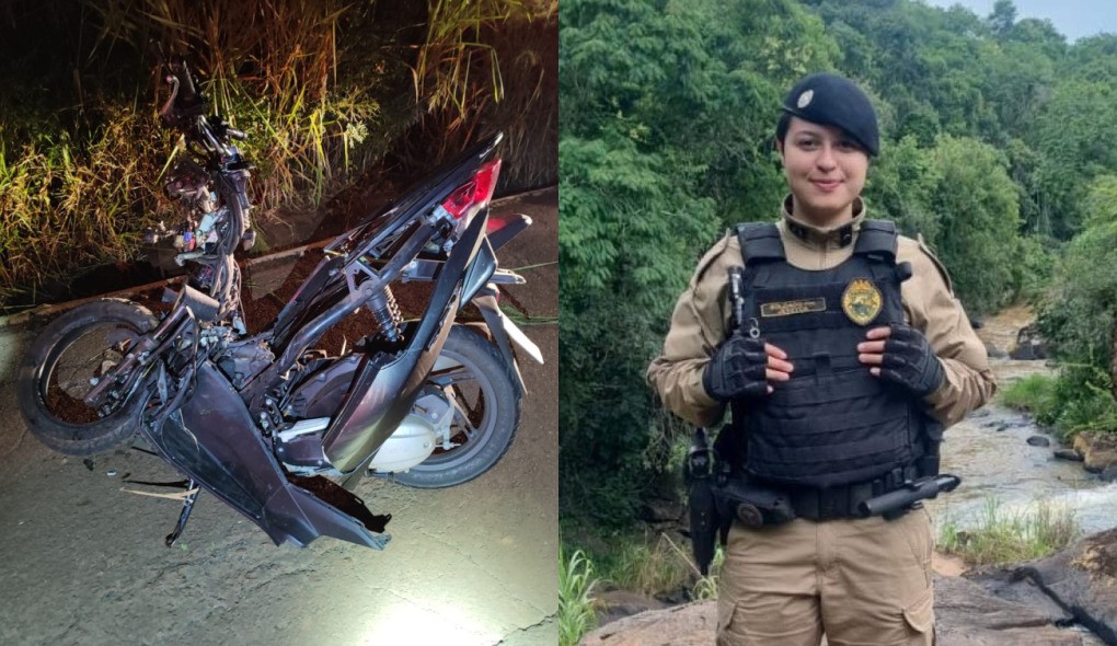 Policial militar morre após ter moto atingida por motorista bêbado no Paraná